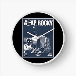 ASAP Rocky Retro Hip Hop Poster Clock