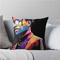 A$AP Rocky pop art Throw Pillow