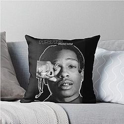 Asap Rocky Vintage Art Throw Pillow