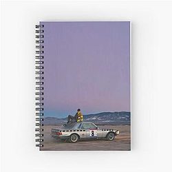 Sap Rocky with a Car Spiral Notebook