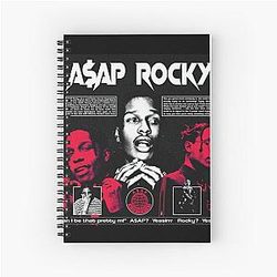Asap Rocky Poster Spiral Notebook