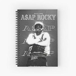Asap Rocky Black Art Spiral Notebook