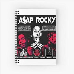 A$ap Rocky Poster Spiral Notebook