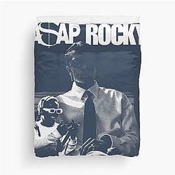 ASAP Rocky Retro Hip Hop Poster Duvet Cover
