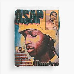 Asap Rocky Coloured Aesthetic Art Duvet Cover