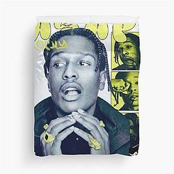ASAP Rocky Yellow Aesthetic Art Duvet Cover