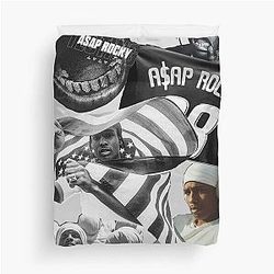 Asap Rocky Collage Art Duvet Cover