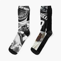 A$ap Rocky Logo Collage Art Socks