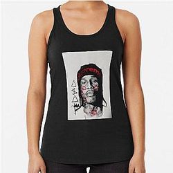 ASAP Rocky Stippling Racerback Tank Top