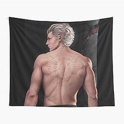 Horniest Vampire Ever - Shirtless Astarion - Baldur's Gate 3 Tapestry