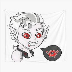 Chibi Goofy and Precious Astarion Baldurs Gate 3 Tapestry