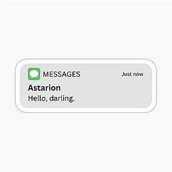 Astarion Darling Sticker