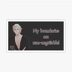My Boundaries are Non-Negotiable - AstarionBG3 Inspired Sticker