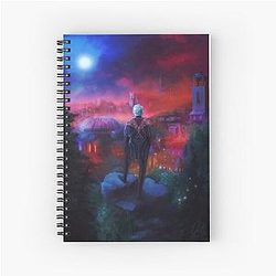 Astarion Looking Over Baldur's Gate (Wanderer Above the Sea of Light) Spiral Notebook