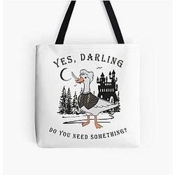 Astarion Goose Fantasy Gaming I Can Fix Him Astarion Staring at Me Again Yes Darling Goose All Over Print Tote Bag