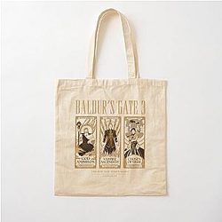 Baldur's Gate 3 Tarot Astarion Shadowheart Cotton Tote Bag