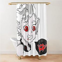 Chibi Goofy and Astarion Baldur's Gate 3 Shower Curtain