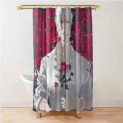 Baldur's Gate 3 - Astarion - Rose Shower Curtain