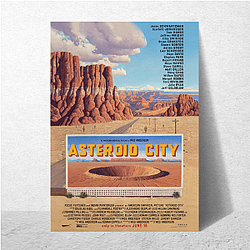 Asteroid City stars Jason Schwartzman and Scarlett Johansson Asteroid City Posters