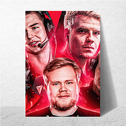 Astralis won three Majors consecutively Astralis Posters