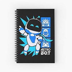 Ripple Junction X Astro Bot Rescue Mission Game Spiral Notebook