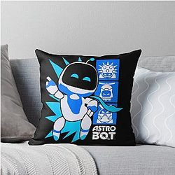 Ripple Junction Astro Bot Rescue Mission Victory Game Throw Pillow