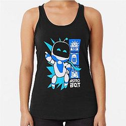 Ripple Junction Astro Bot Rescue Mission Victory Pose Game Racerback Tank Top