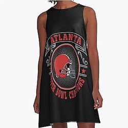 Art Atlanta Falcons A Line Dress
