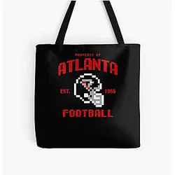 Art Atlanta Falcons Over Print Tote Bag