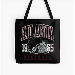 Art Atlanta Falcons Over Print Tote Bag