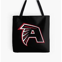 Atlanta Falcons Over Print Tote Bag
