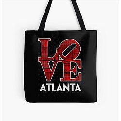 Art Atlanta Falcons Over Print Tote Bag
