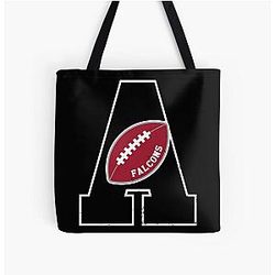 Art Atlanta Falcons Over Print Tote Bag