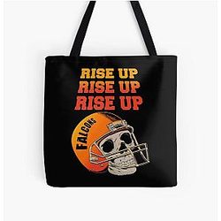 Art Atlanta Falcons Over Print Tote Bag