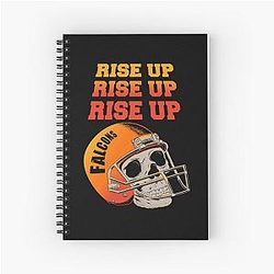 Art Atlanta Falcons Spiral Notebook
