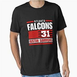Atlanta Falcons Simmons American Flag Football Essential T-Shirt