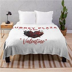 Aubrey Plaza Is My Valentine Throw Blanket