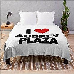 Aubrey Plaza Throw Blanket