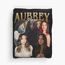 Aubrey Plaza Golden Collection Tribute Duvet Cover