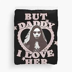 But Daddy I Love Her Aubrey Plaza is Rio Vidal Duvet Cover