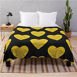 Aubrey Plaza T-Shirt Throw Blanket