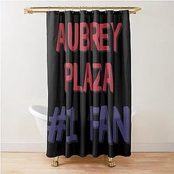 Aubrey Plaza Fan Shower Curtain
