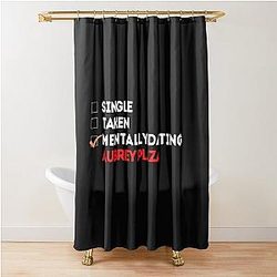 Mentally Dating Aubrey Plaza Shower Curtain