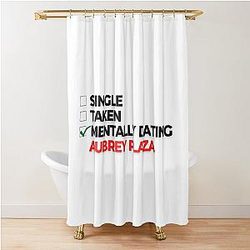 Mentally Dating Aubrey Plaza Shower Curtain