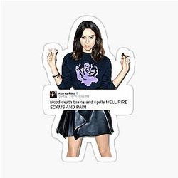 Aubrey Plaza Twitter Sticker