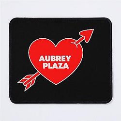 In Love With Aubrey Plaza Mouse Pad