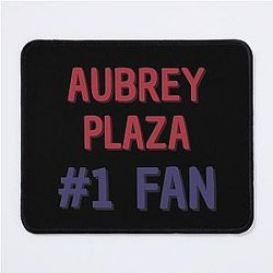 Aubrey Plaza Fan Mouse Pad