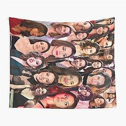 Aubrey Plaza Collage Tapestry