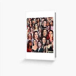 Aubrey Plaza Greeting Card