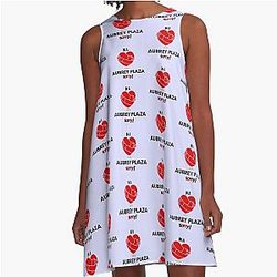 In A Relationship with Aubrey Plaza A Line Dress